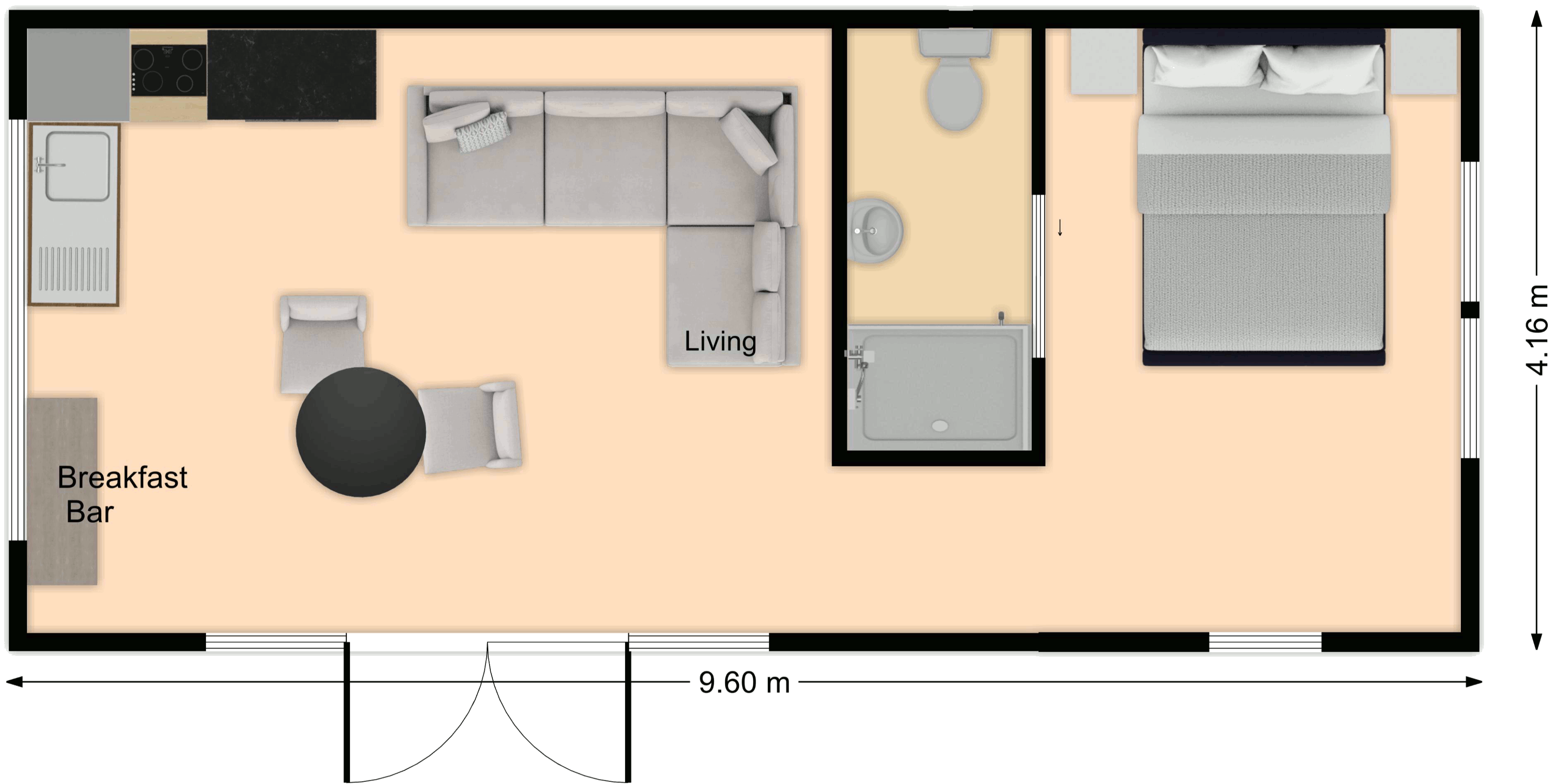 layout - Easternmost Cabin