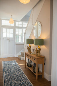 Beautifully light downstairs hallway