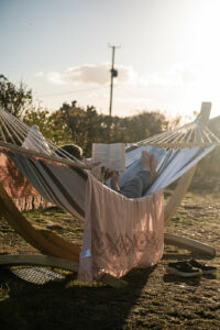 Relax in hammock with a view